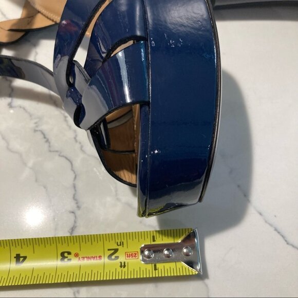 NAPOLEONI Sz 39 Leather Chunky Heel Platform Sandals Made in Italy NWOT - Picture 13 of 14